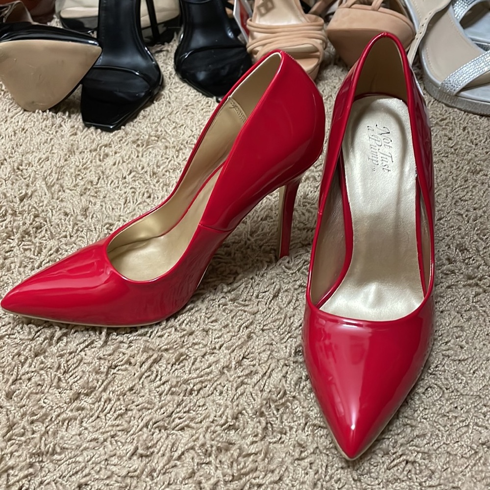 Red stiletto heels
